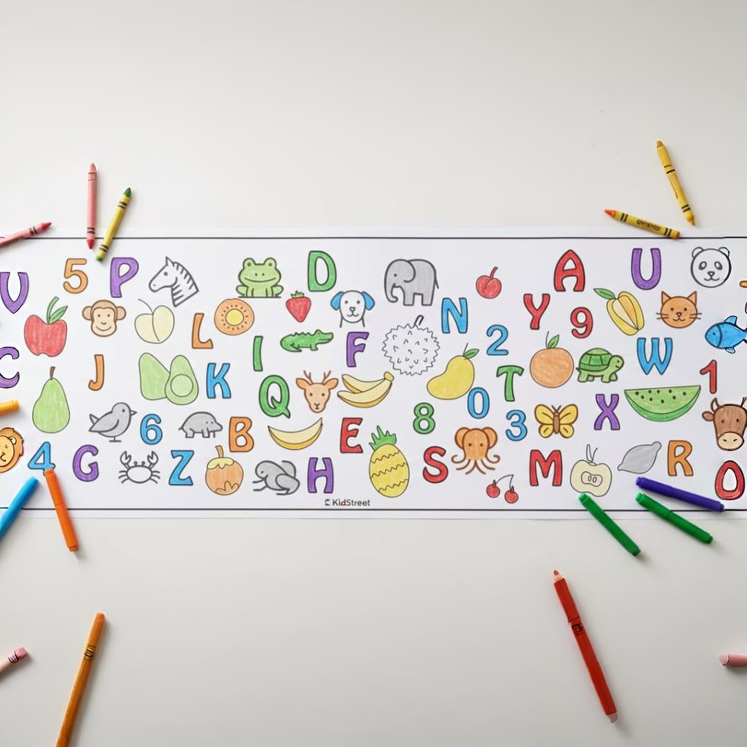 𝐊𝐢𝐝𝐬 𝐒𝐭𝐢𝐜𝐤𝐲 𝐋𝐞𝐚𝐫𝐧𝐢𝐧𝐠 𝐒𝐡𝐞𝐞𝐭 - 𝐑𝐞𝐦𝐨𝐯𝐚𝐛𝐥𝐞 & 𝐖𝐚𝐥𝐥 𝐟𝐫𝐢𝐞𝐧𝐝𝐥𝐲